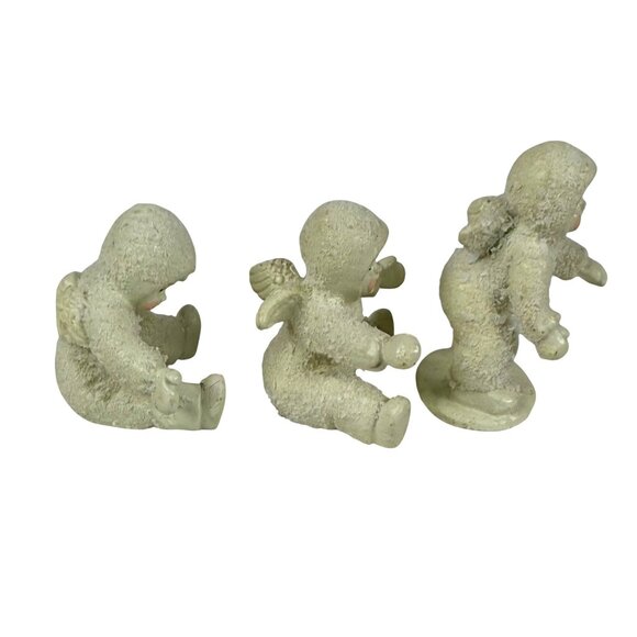 Dept 56 Snowbabies Miniatures Tumbling In The Snow Handpainted Pewter Figurines - Picture 9 of 16